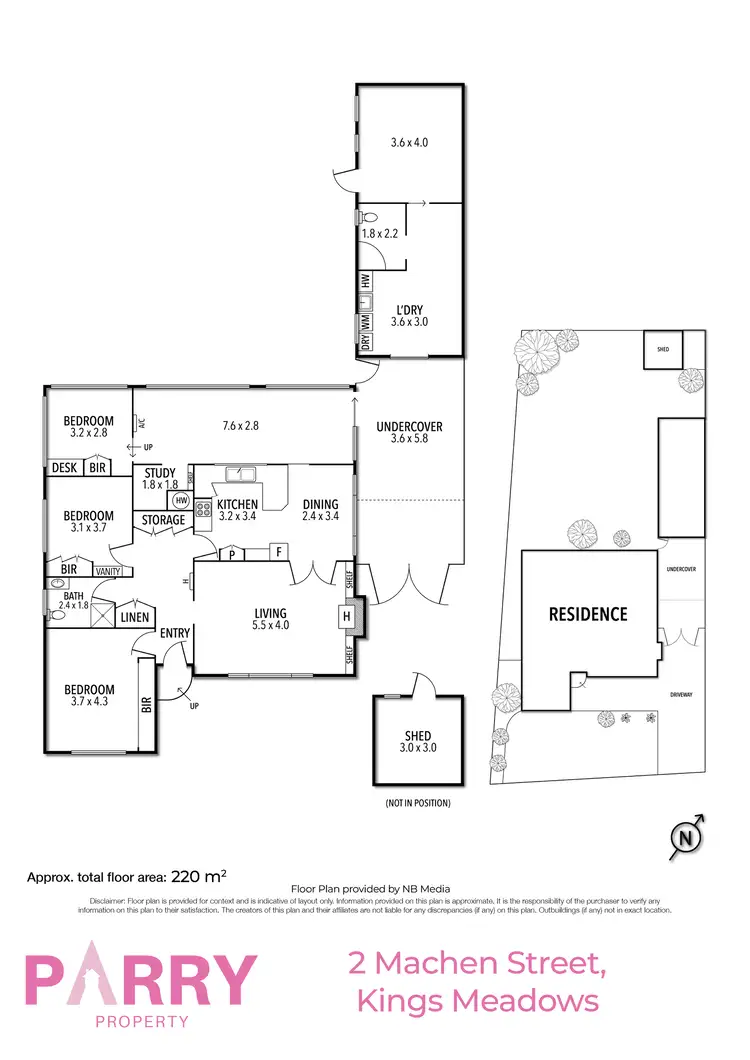 Floorplan of Homely house listing, 2 Machen Street, Kings Meadows TAS 7249