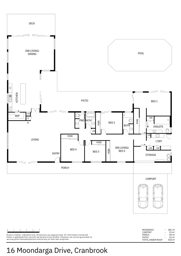 Floorplan of Homely house listing, 16 Moondarga Drive, Cranbrook QLD 4814