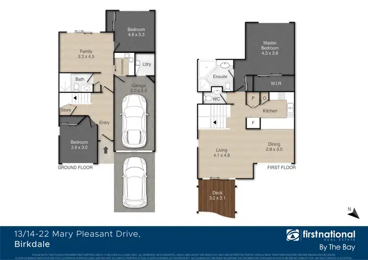 Floorplan of Homely townhouse listing, 13/14-22 Mary Pleasant Drive, Birkdale QLD 4159