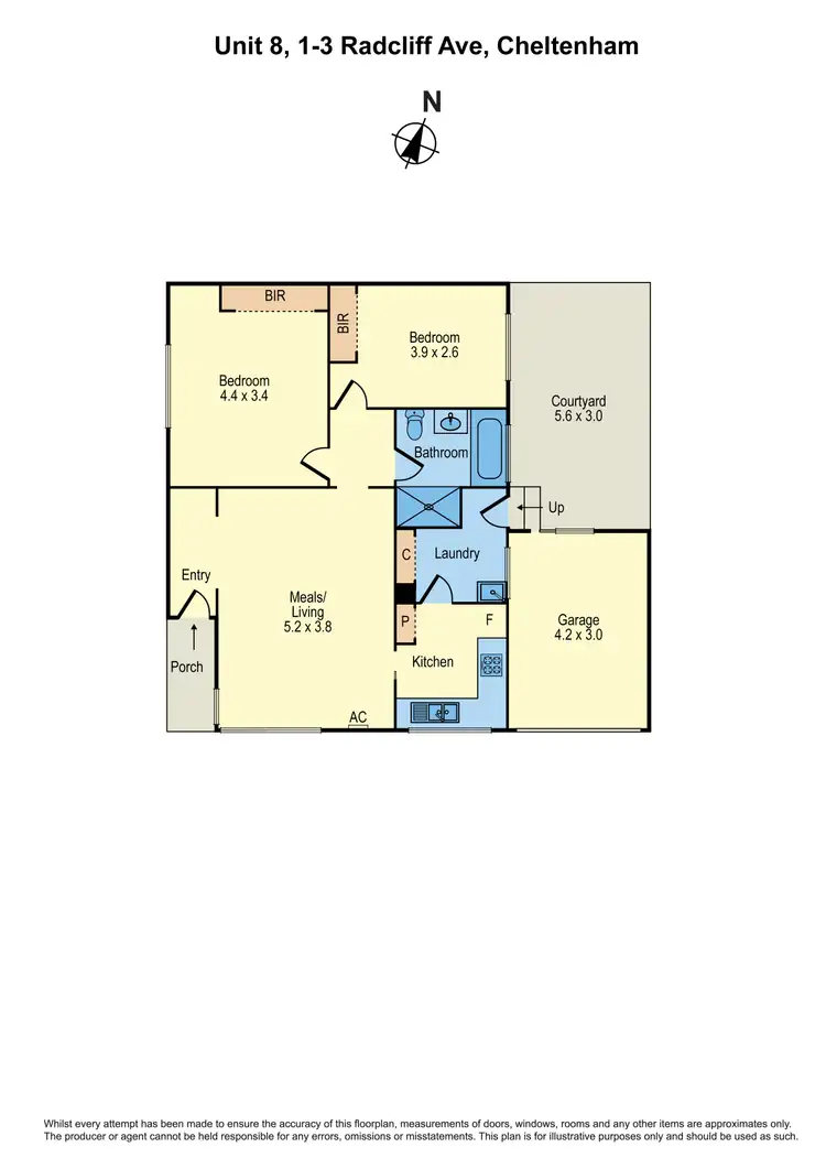 Floorplan of Homely unit listing, 8/1-3 Radcliff Avenue, Cheltenham VIC 3192