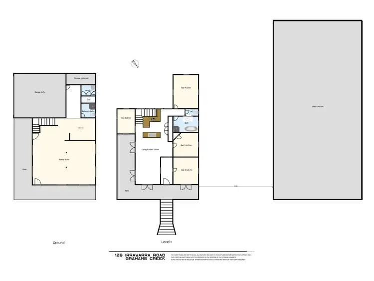 Floorplan of Homely rural property listing, 126 Irrawarra Road, Grahams Creek QLD 4650