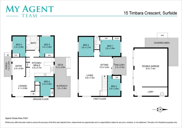 Floorplan of Homely house listing, 15 Timbara Crescent, Surfside NSW 2536