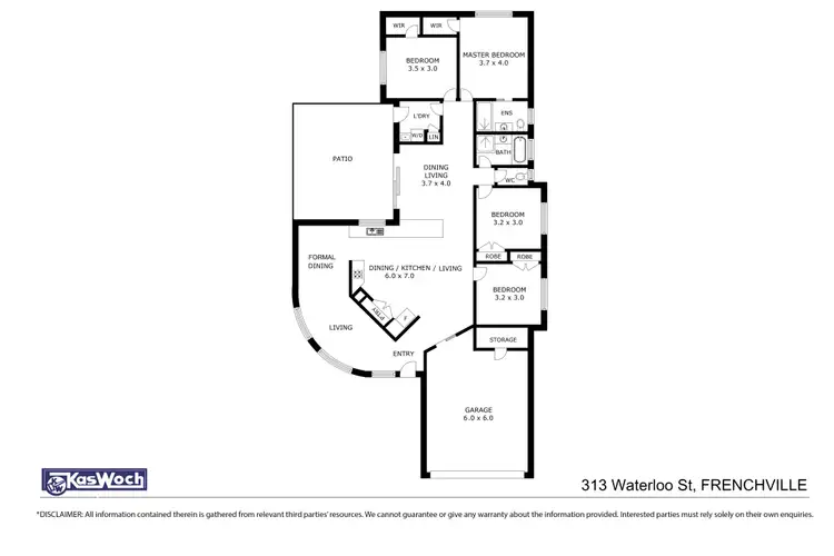 Floorplan of Homely house listing, 313 WATERLOO STREET, Frenchville QLD 4701
