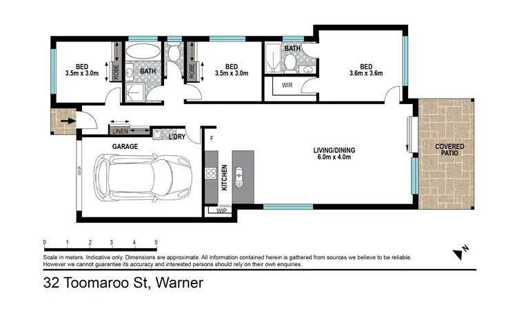 Floorplan of Homely house listing, 32 Toomaroo Street, Warner QLD 4500