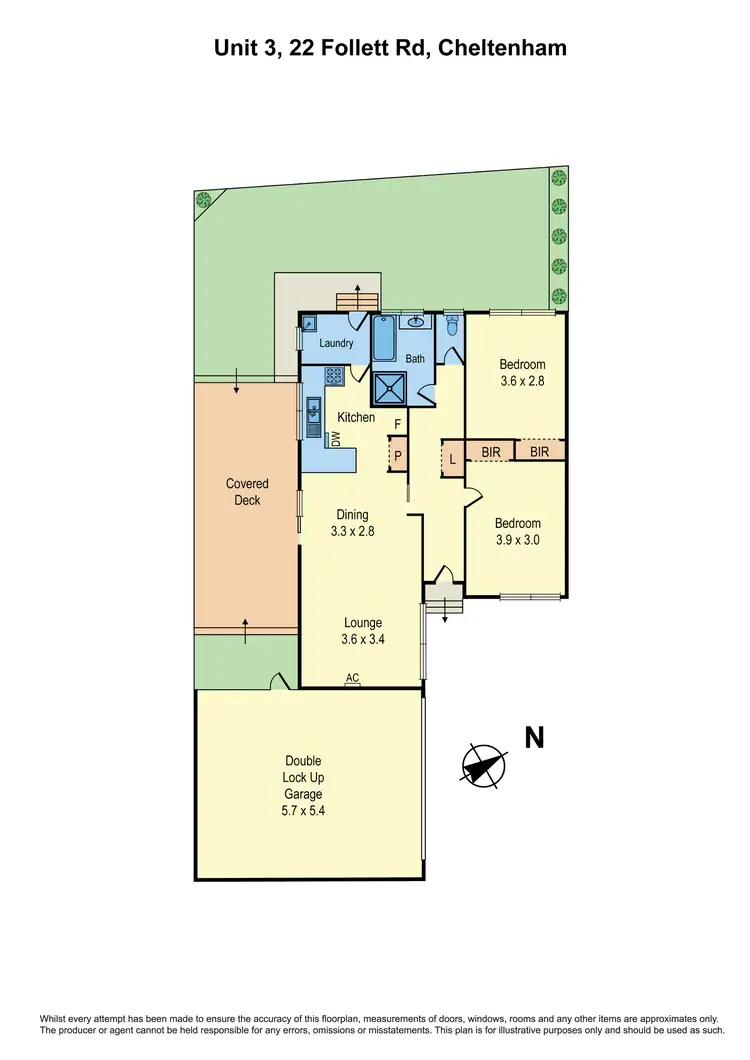 Floorplan of Homely unit listing, 3/22 Follett Road, Cheltenham VIC 3192