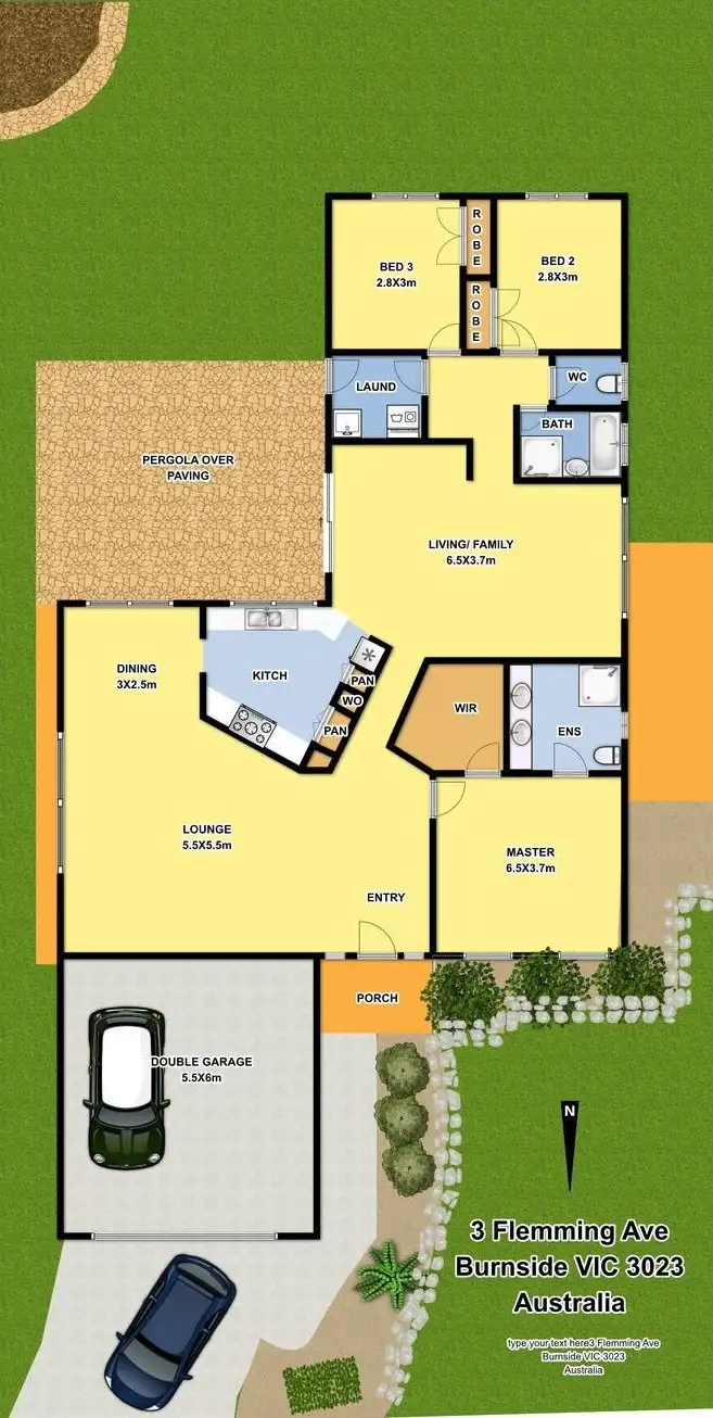 Floorplan of Homely house listing, 3 Flemming Avenue, Burnside VIC 3023
