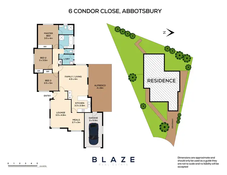 Floorplan of Homely house listing, 6 Condor Close, Abbotsbury NSW 2176