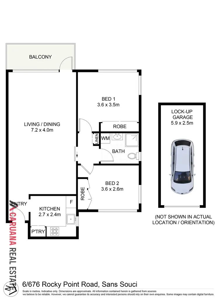 Floorplan of Homely unit listing, 6/676 Rocky Point Road, Sans Souci NSW 2219