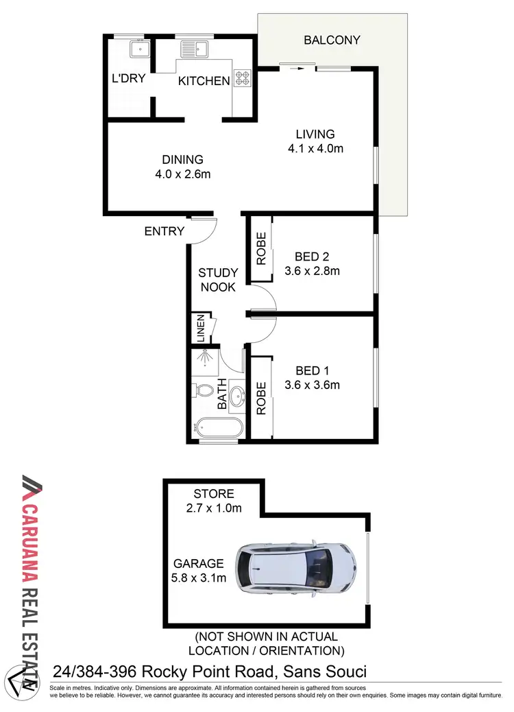 Floorplan of Homely apartment listing, 24/384-396 Rocky Point Road, Sans Souci NSW 2219