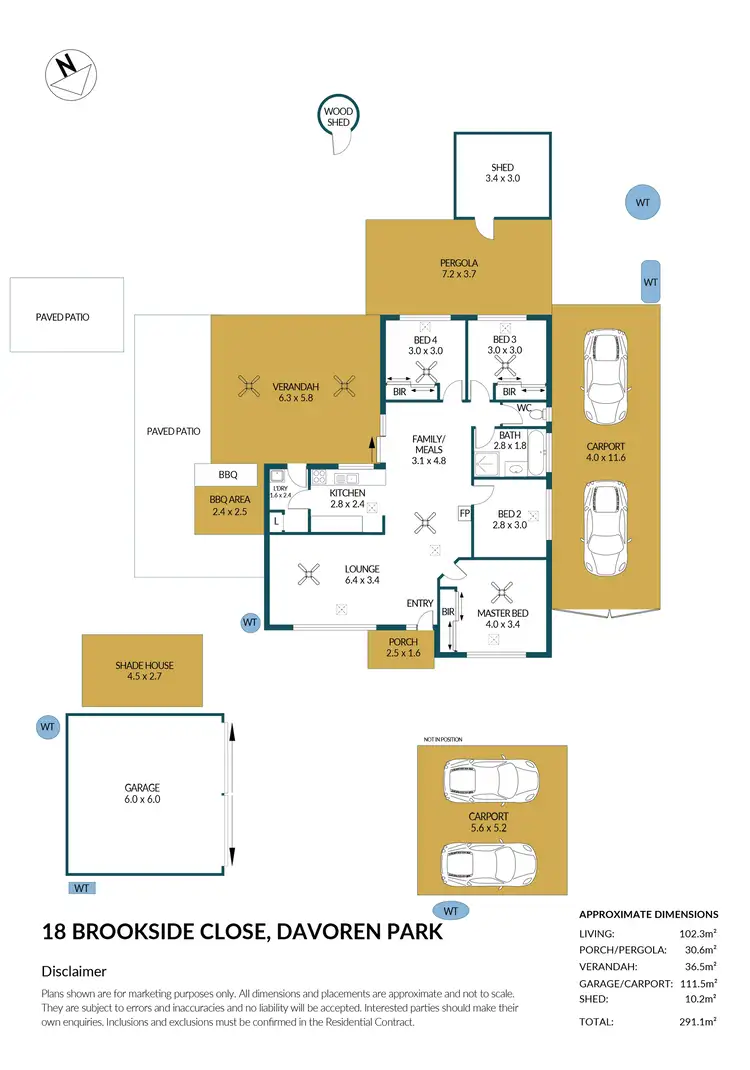 Floorplan of Homely house listing, 18 Brookside Close, Davoren Park SA 5113