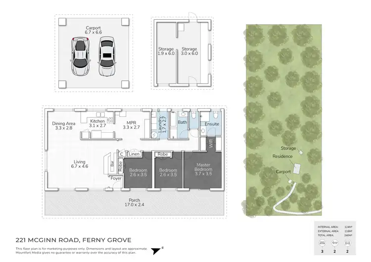 Floorplan of Homely house listing, 221 Mcginn Road, Ferny Grove QLD 4055
