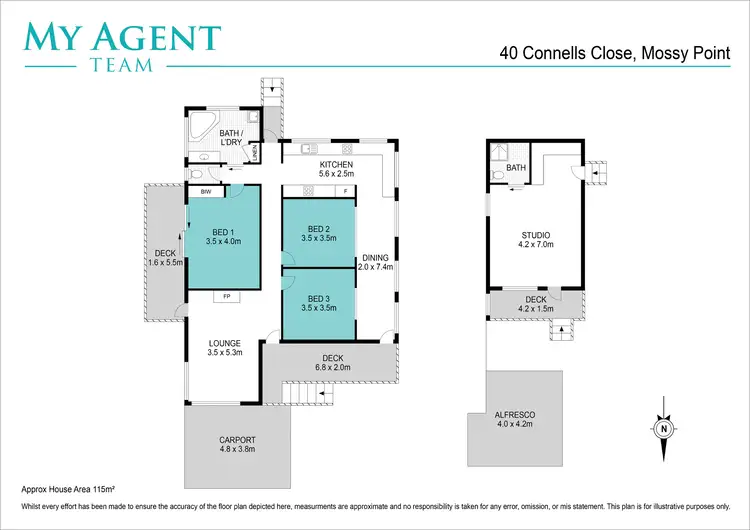 Floorplan of Homely house listing, 40 Connells Close, Mossy Point NSW 2537