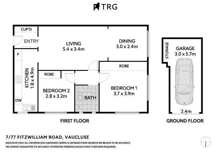 Floorplan of Homely apartment listing, 7/77 Fitzwilliam Road, Vaucluse NSW 2030