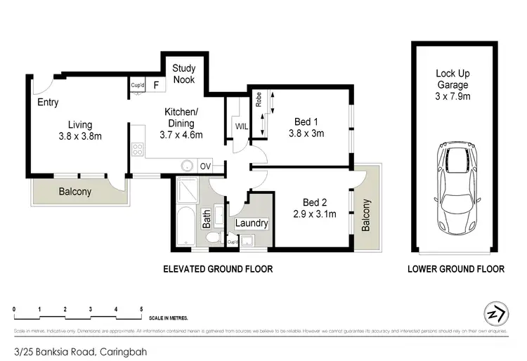 Floorplan of Homely unit listing, 3/25 Banksia Road, Caringbah NSW 2229