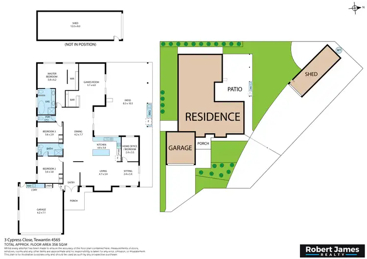 Floorplan of Homely house listing, 3 Cypress Close, Tewantin QLD 4565