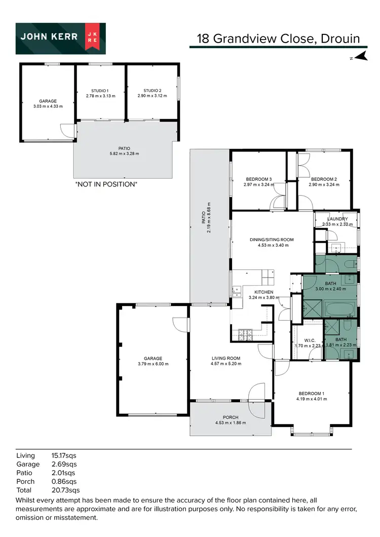 Floorplan of Homely house listing, 18 Grandview Close, Drouin VIC 3818