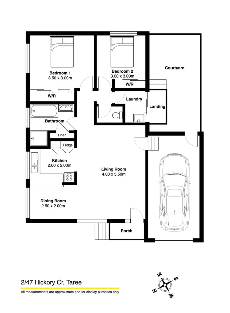 Floorplan of Homely villa listing, 2/47 Hickory Crescent, Taree NSW 2430