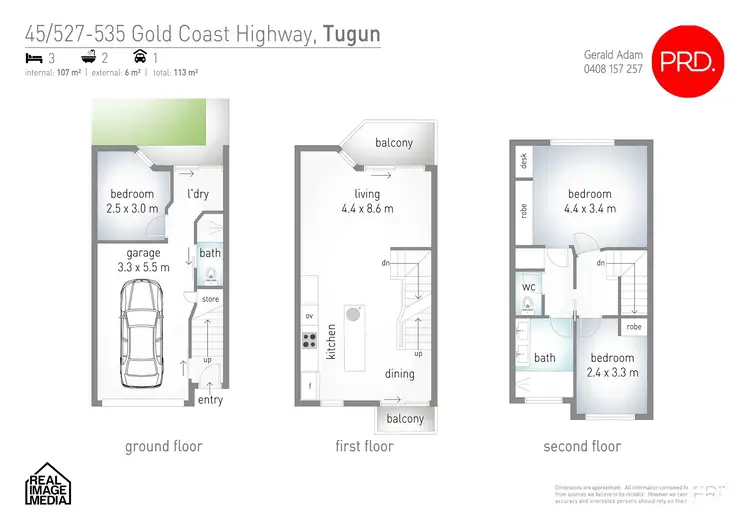 Floorplan of Homely townhouse listing, 45/527-535 Gold Coast Highway, Tugun QLD 4224