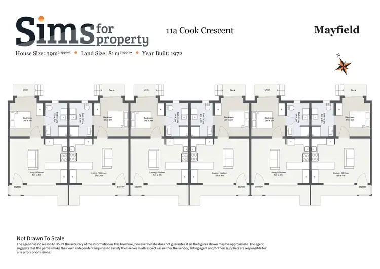 Floorplan of Homely unit listing, 4/11a Cook Crescent, Mayfield TAS 7248