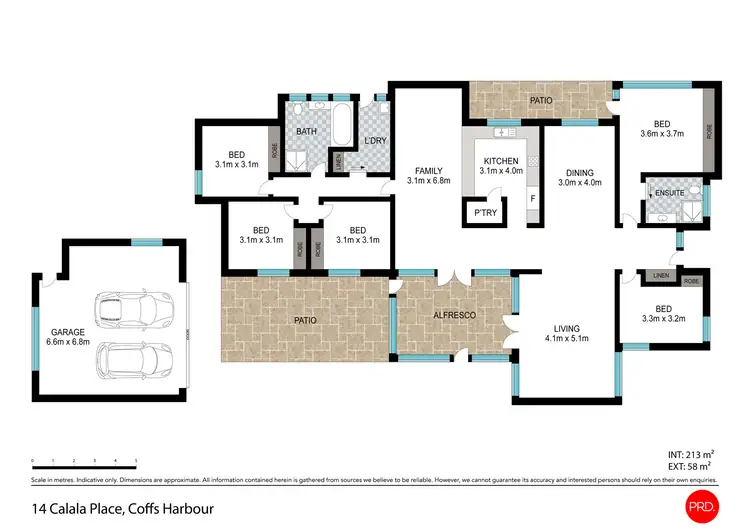 Floorplan of Homely house listing, 14 Calala Place, Coffs Harbour NSW 2450