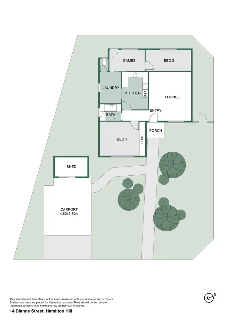 Floorplan of Homely house listing, 14 Dianne Street, Hamilton Hill WA 6163