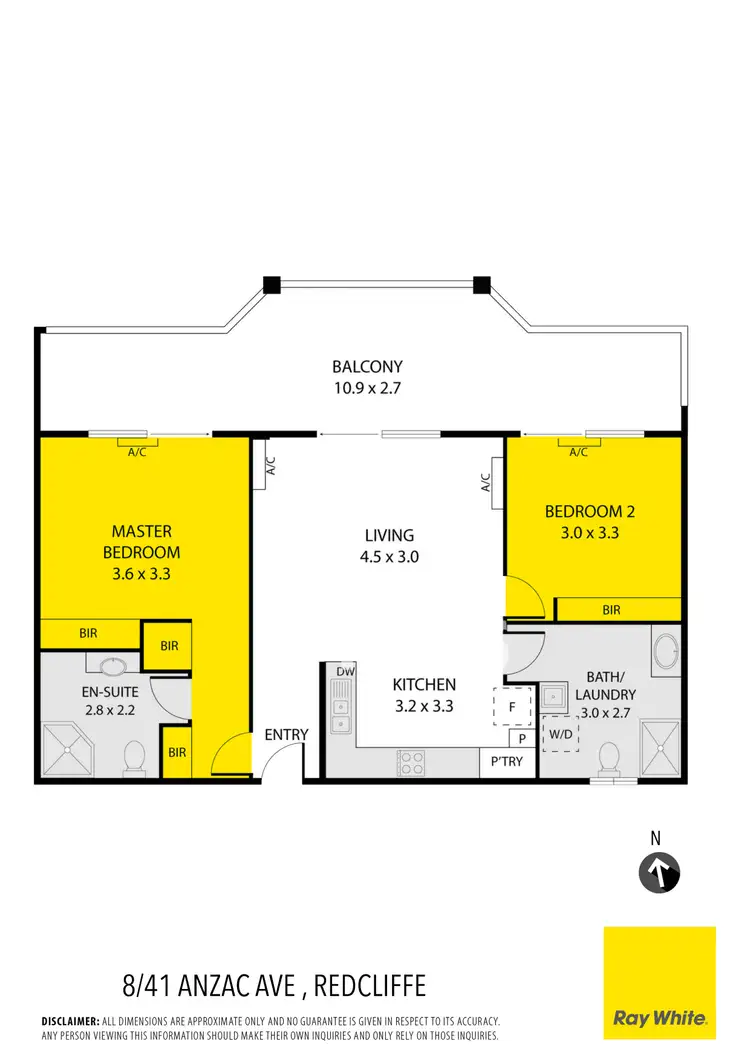 Floorplan of Homely apartment listing, 8/41 Anzac Avenue, Redcliffe QLD 4020