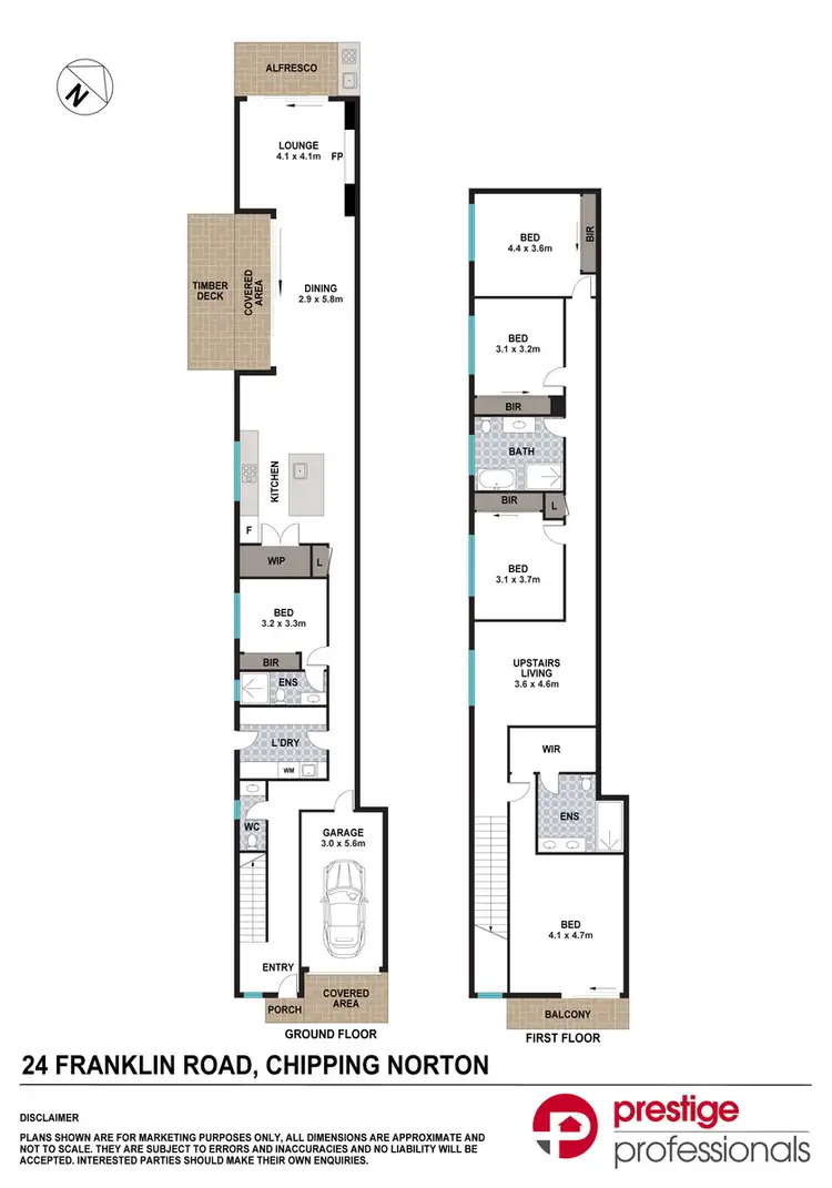 Floorplan of Homely semi-detached listing, 24 Franklin Road, Chipping Norton NSW 2170