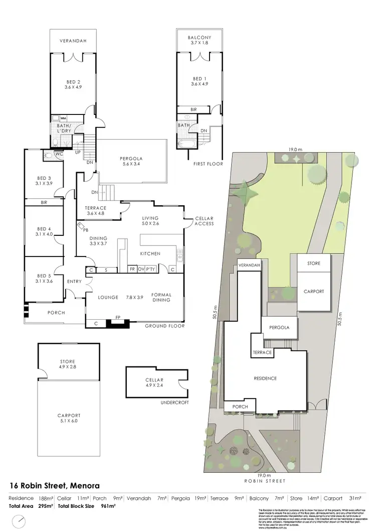 Floorplan of Homely house listing, 16 Robin Street, Menora WA 6050