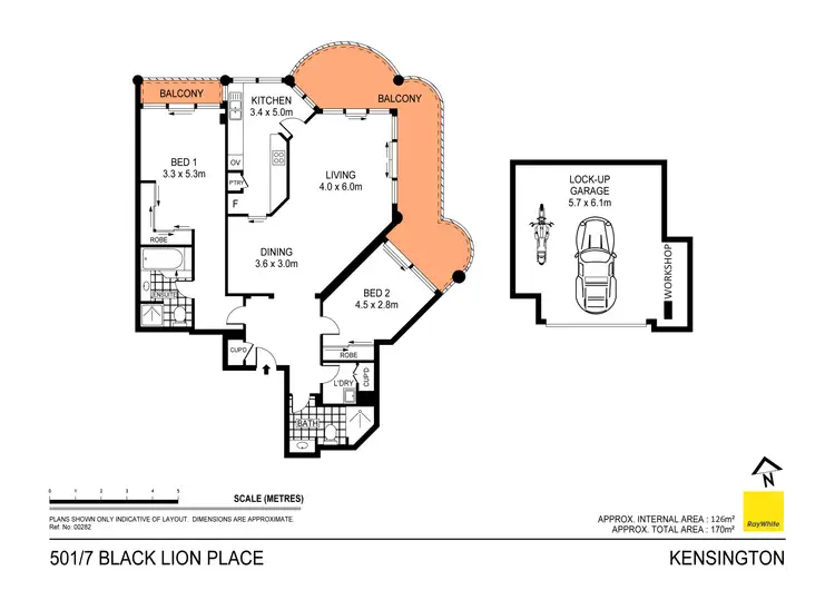 Floorplan of Homely apartment listing, 501/7 Black Lion Place, Kensington NSW 2033