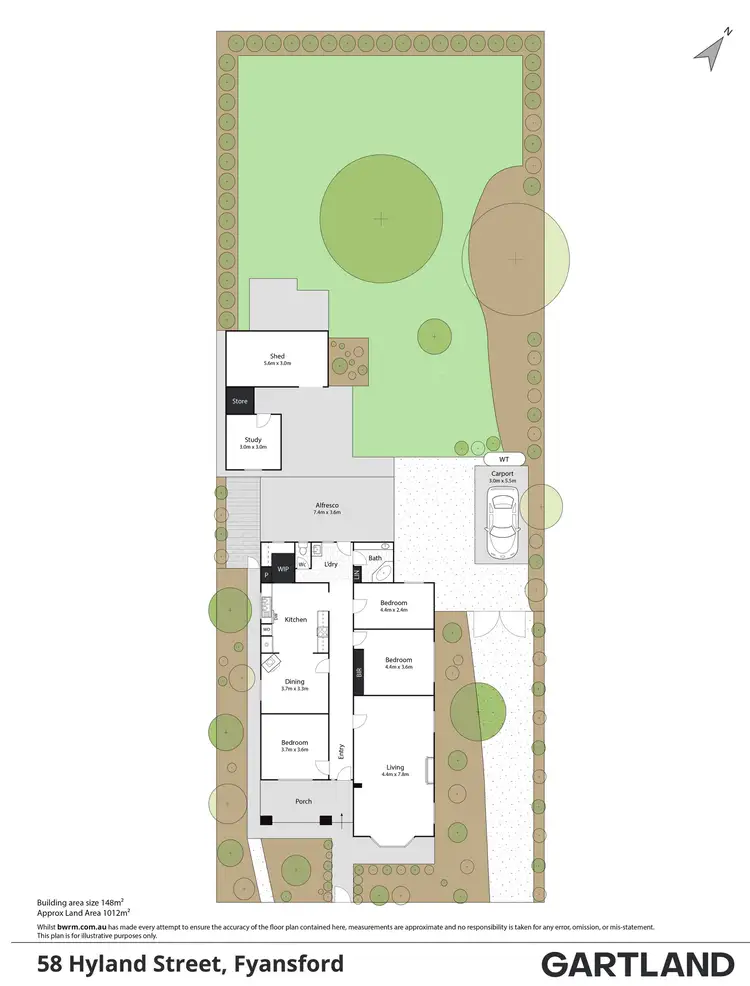 Floorplan of Homely house listing, 58 Hyland Street, Fyansford VIC 3218