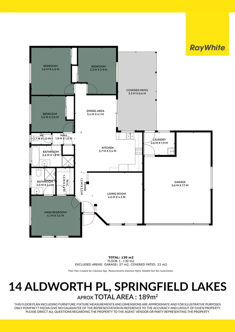 Floorplan of Homely house listing, 14 Aldworth Place, Springfield Lakes QLD 4300