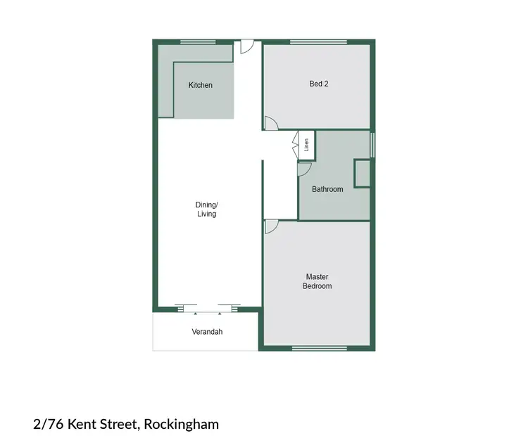 Floorplan of Homely house listing, 2/76 Kent Street, Rockingham WA 6168