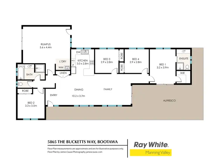 Floorplan of Homely rural property listing, 5865 The Bucketts Way, Bootawa NSW 2430