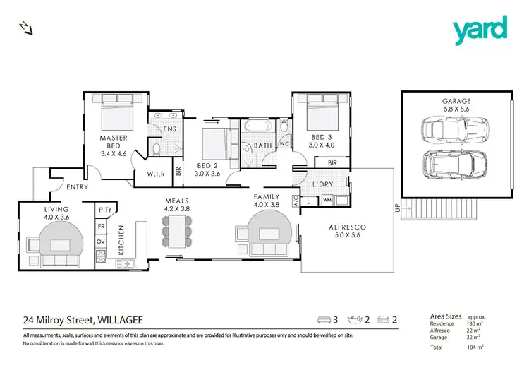 Floorplan of Homely house listing, 24 Milroy Street, Willagee WA 6156