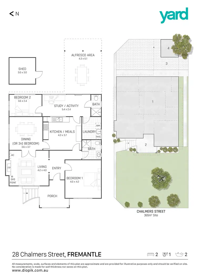 Floorplan of Homely house listing, 28 Chalmers Street, Fremantle WA 6160