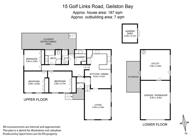 Floorplan of Homely house listing, 15 Golf Links Road, Geilston Bay TAS 7015