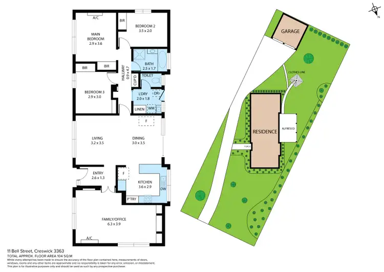 Floorplan of Homely house listing, 11 Bell Street, Creswick VIC 3363