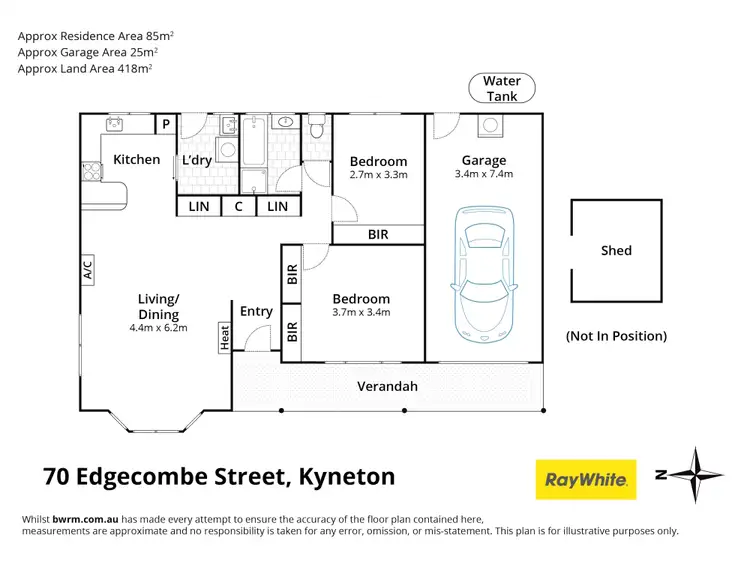 Floorplan of Homely house listing, 70 Edgecombe Street, Kyneton VIC 3444
