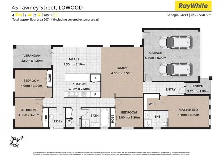 Floorplan of Homely house listing, 45 Tawney Street, Lowood QLD 4311
