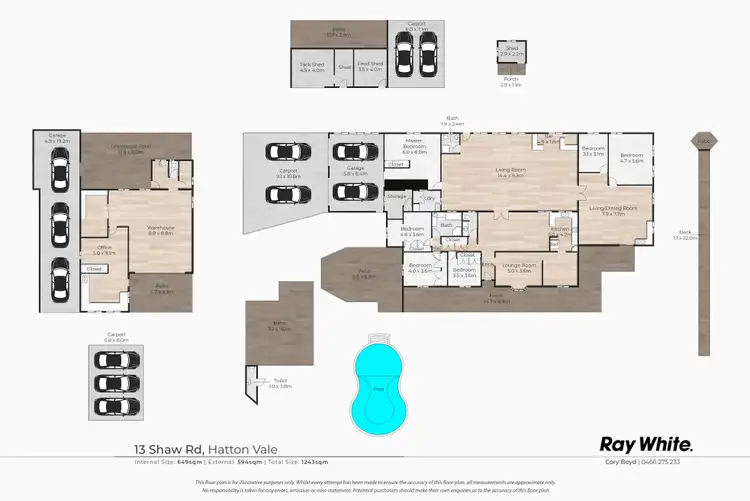 Floorplan of Homely house listing, 13 Shaw Road, Hatton Vale QLD 4341