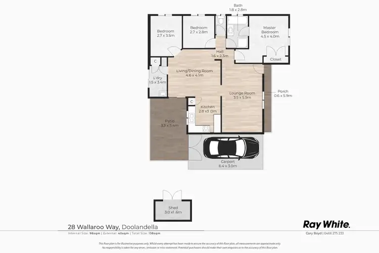 Floorplan of Homely house listing, 28 Wallaroo Way, Doolandella QLD 4077
