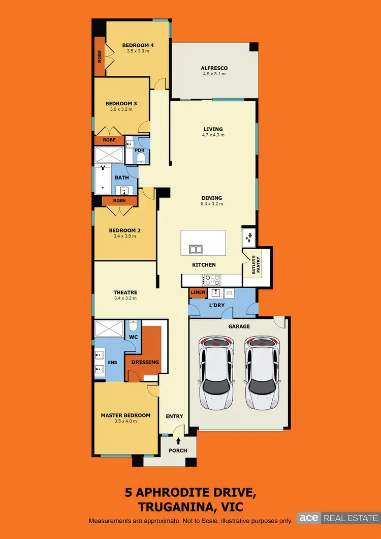 Floorplan of Homely house listing, 5 Aphrodite Drive, Truganina VIC 3029