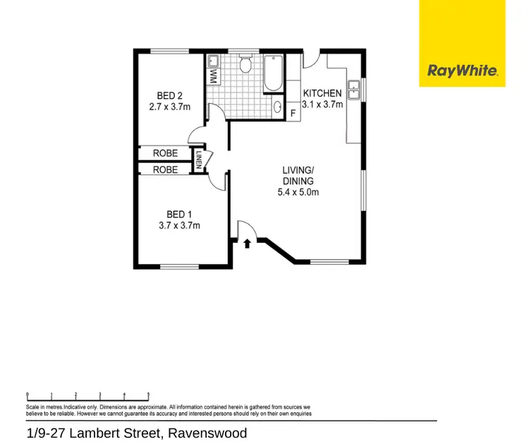 Floorplan of Homely unit listing, 1/9-27 Lambert Street, Ravenswood TAS 7250