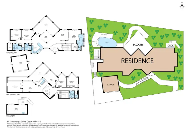 Floorplan of Homely house listing, 37 Yarrawonga Drive, Castle Hill QLD 4810