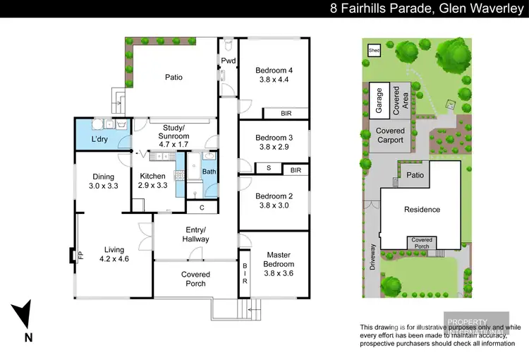 Floorplan of Homely house listing, 8 Fairhills Parade, Glen Waverley VIC 3150