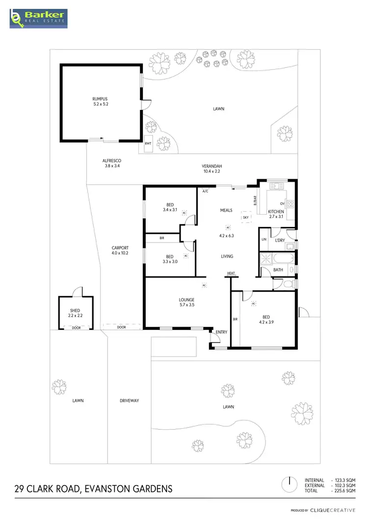 Floorplan of Homely house listing, 29 Clark Road, Evanston Gardens SA 5116
