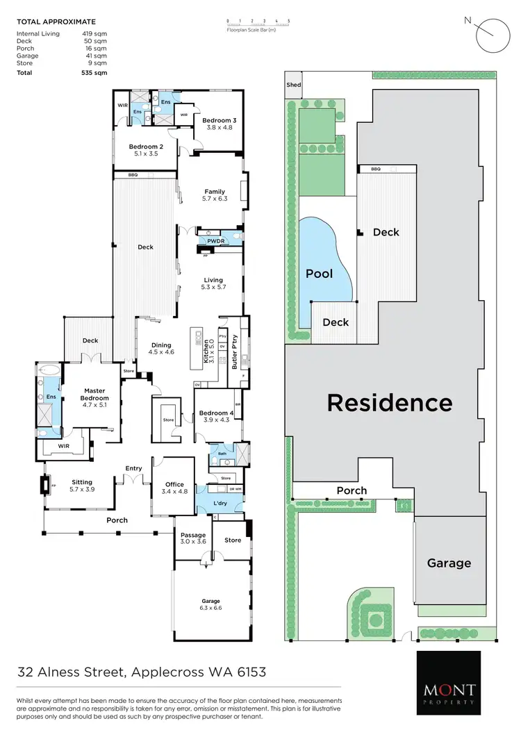 Floorplan of Homely house listing, 32 Alness Street, Applecross WA 6153