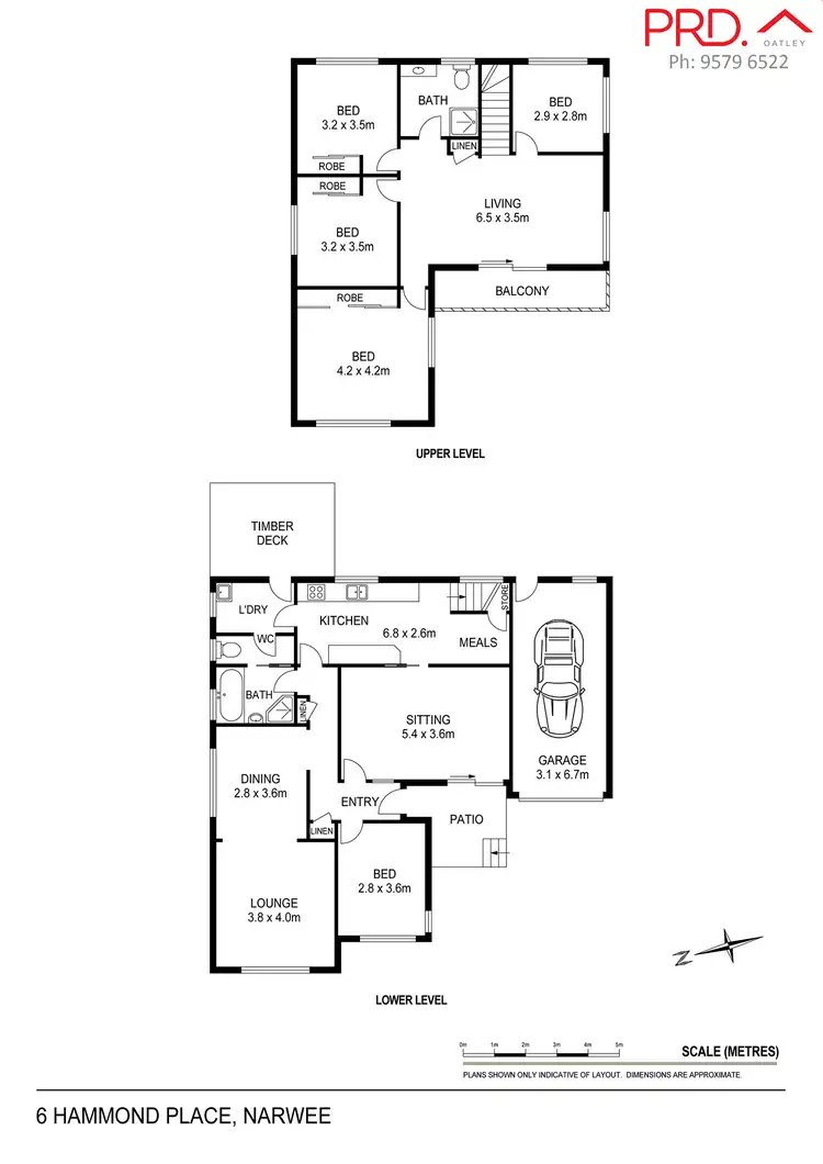 Floorplan of Homely house listing, 6 Hammond Place, Narwee NSW 2209