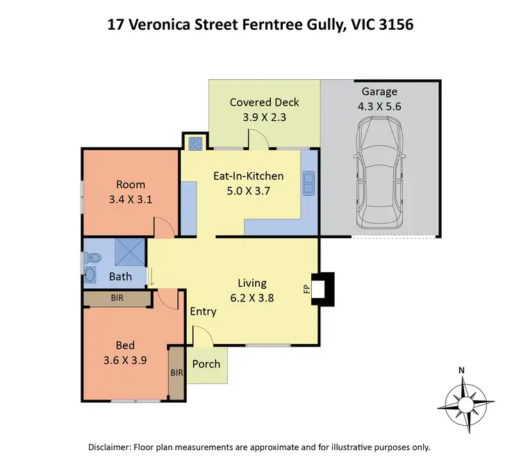 Floorplan of Homely house listing, 17 Veronica Street, Ferntree Gully VIC 3156