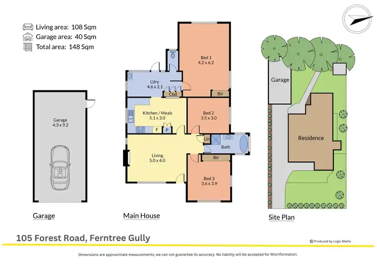 Floorplan of Homely house listing, 105 Forest Road, Ferntree Gully VIC 3156